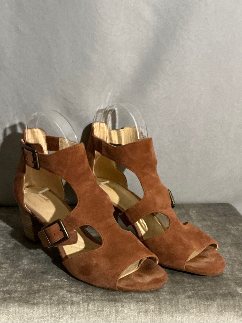 Clarks Artisan Suede Leather Sandals